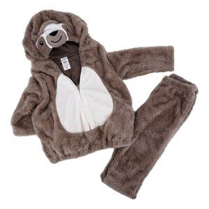 Sloth Baby Costume, Size 12M, 100% Polyester, Used Like New